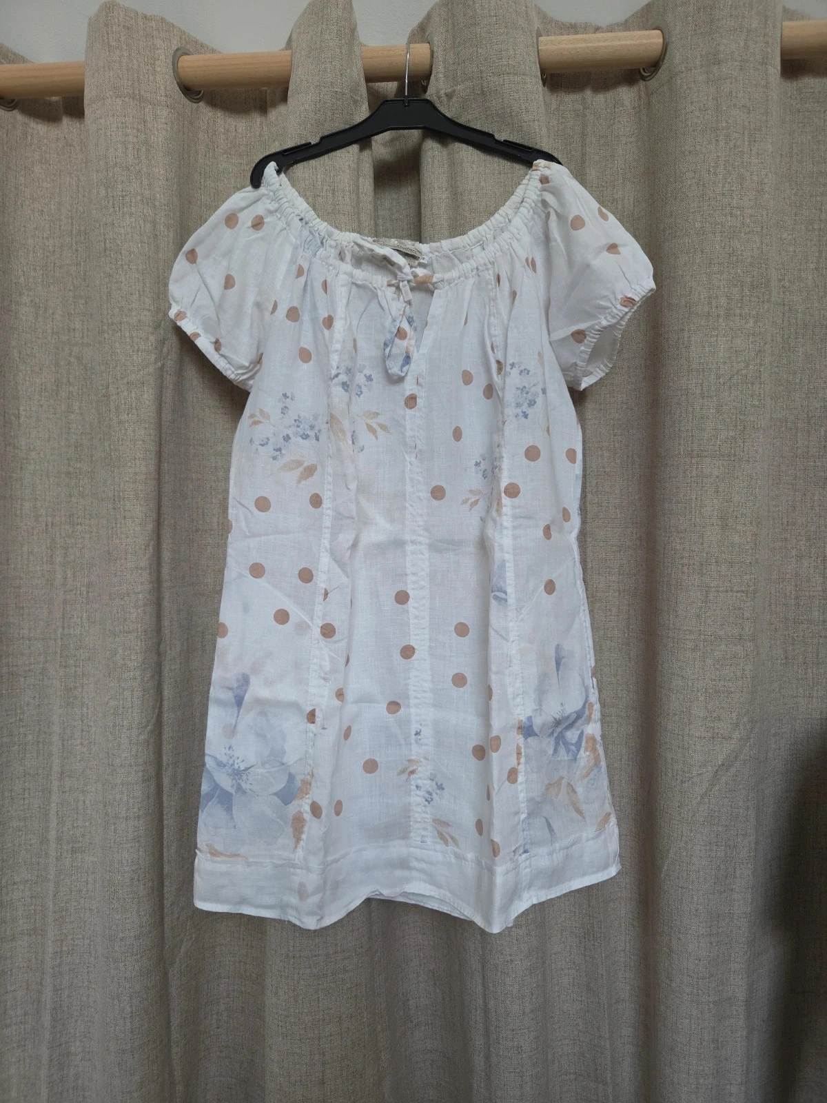 Tunique en lin blanche idéal plage Taille S